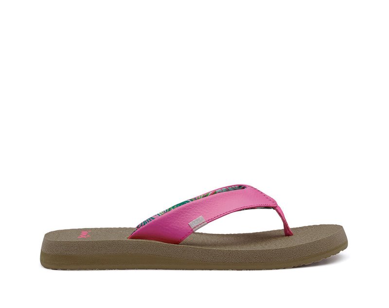 Sanuk Yoga Mat Cushioned - Sanuk Flip Flops Womens Pink - Philippines DSZJNW642